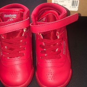 Red Reebok toddler size 6